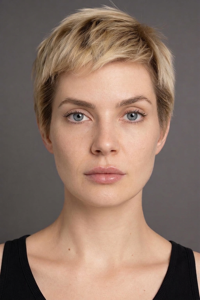Blonde pixie with Juvederm Ultra XC at 2.0 mL