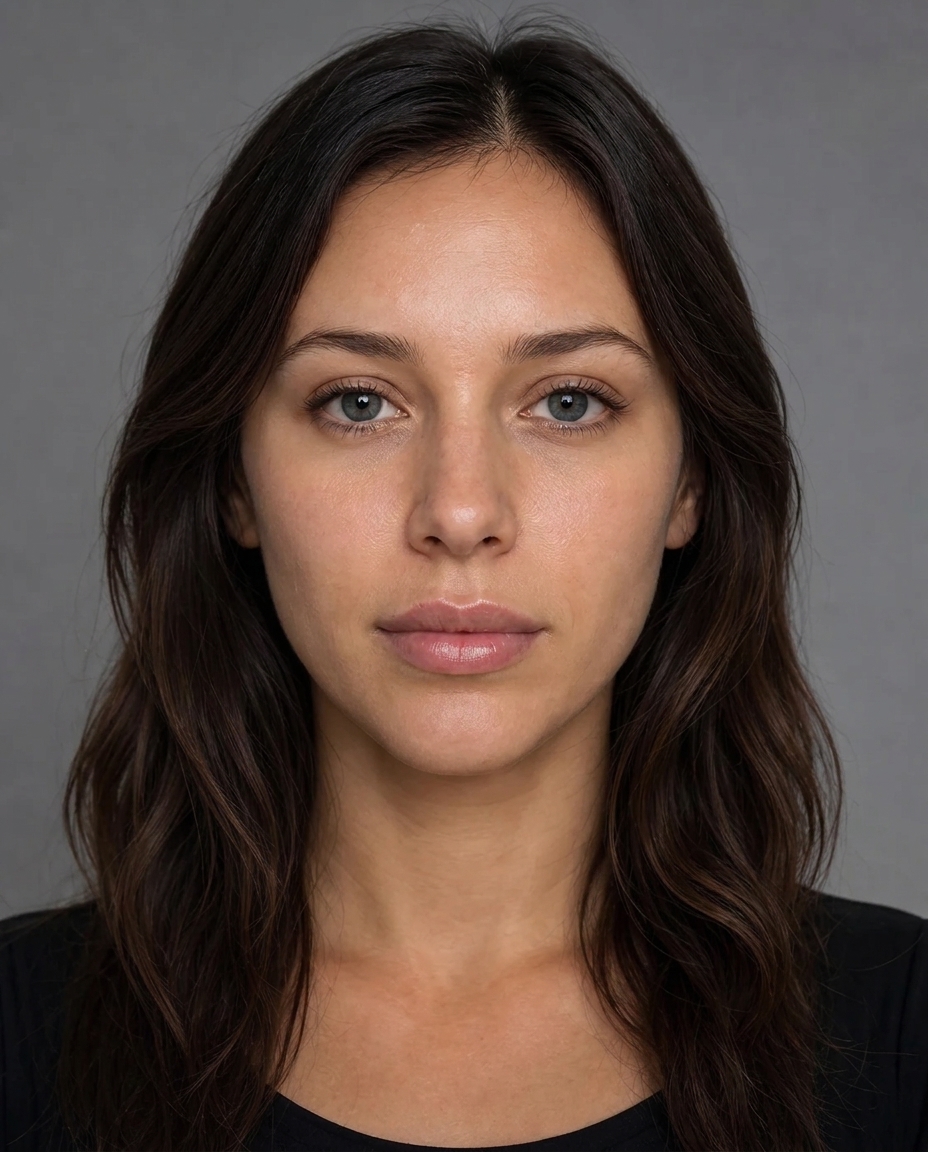 Long-hair brunette with Restylane Silk at 1.0 mL