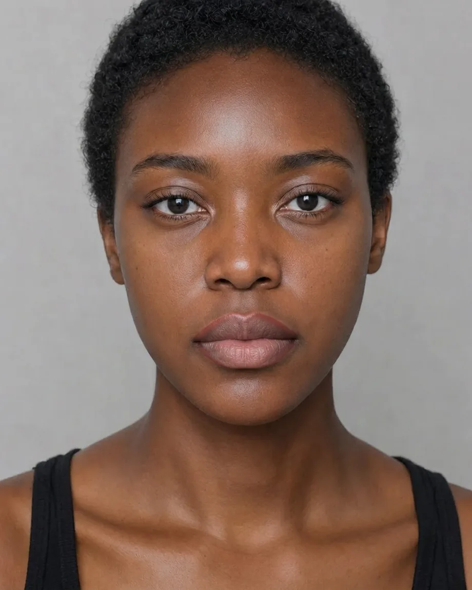 Deep skin curls with Butterfly lips, illustrative interpretation at 0.55 mL