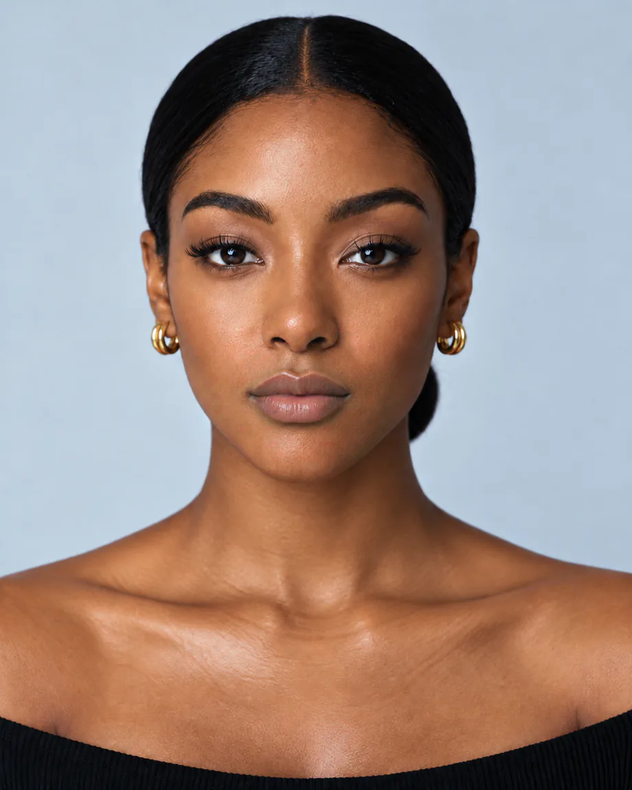Deep skin sleek bun with Russian lips · Juvederm Ultra XC at 2.0 mL