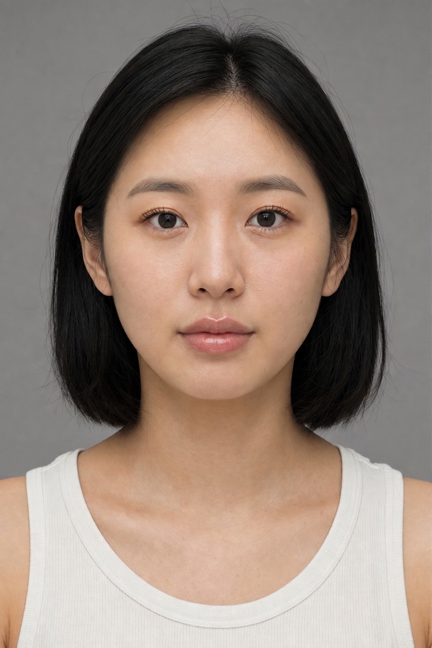 East Asian bob with Restylane Silk at 1.5 mL