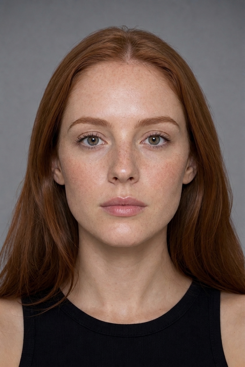 Freckled redhead with Restylane Kysse at 0.5 mL