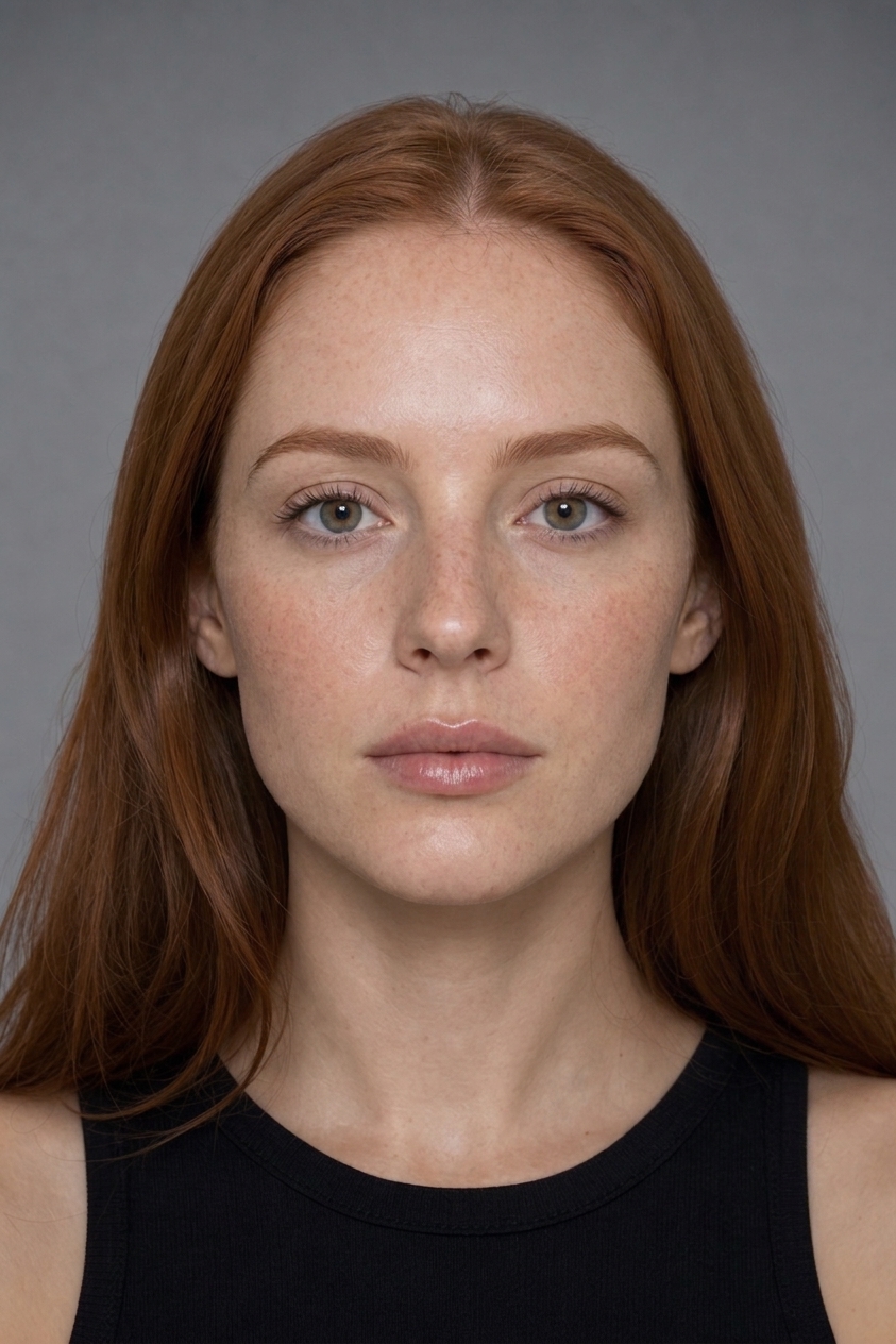 Freckled redhead with Restylane Kysse at 1.0 mL