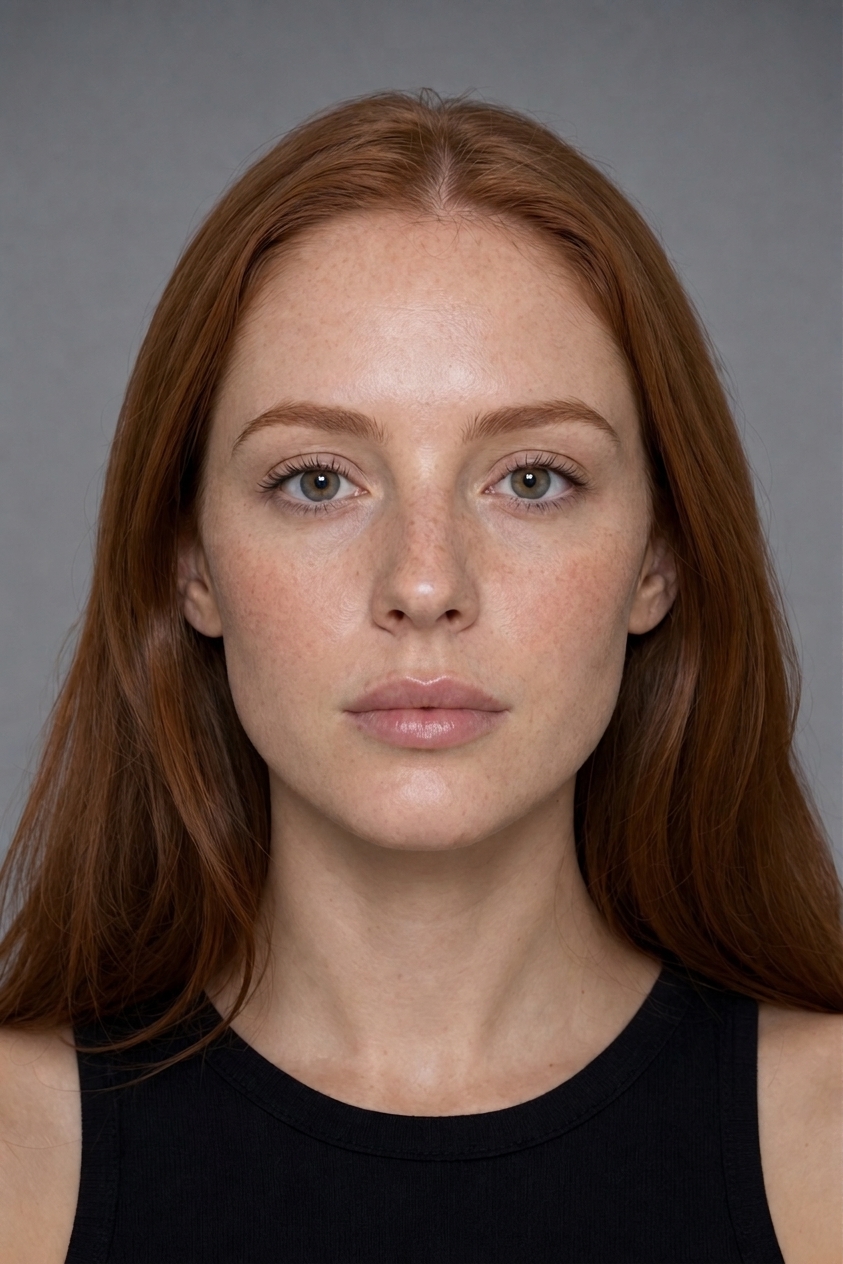Freckled redhead with Restylane Kysse at 1.5 mL
