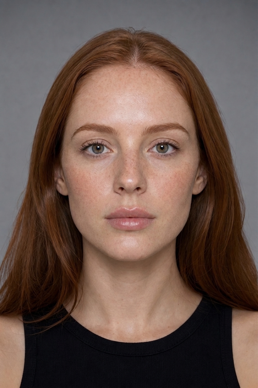 Freckled redhead with Revanesse Lips+ at 1.0 mL